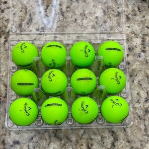 Callaway Supersoft Neon Yellow-Green Golf Balls - 12 Pack